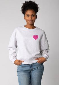 Толстовка watapparel HEART, Cool Heather Grey/Mottled Light Grey