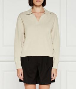 Пуловер женский Samsøe Samsøe с воротником, бежевый