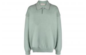 Длинный рукав Поло Топ Fear Of God Essentials, Шалфейно-зеленый