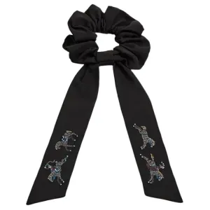 HERMES Резинка для волос Mulberry Silk Women's Black