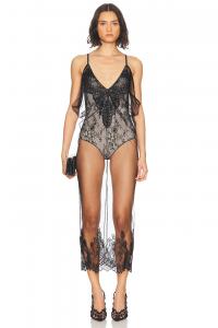 Миди-платье The Attico, Black