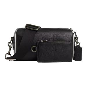 COACH Кожаная сумка-трансформер Женская черная маленькая Наплечная сумка Через плечо