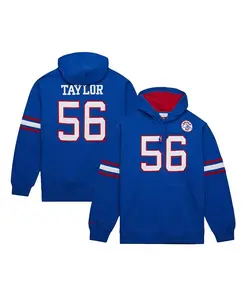 Мужская толстовка с капюшоном Lawrence Taylor с номером игрока New York Giants (на пенсии) Mitchell & Ness