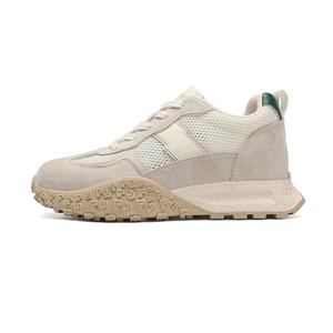 Низкие повседневные туфли женские ZHR, Beige Green[Hidden Wedge 2.2Cm]