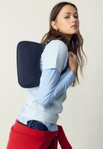 Сумка «полумесяц» Stradivarius, Mottled Dark Blue