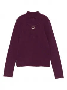 Водолазка в рубчик TWINSET Kids, красный