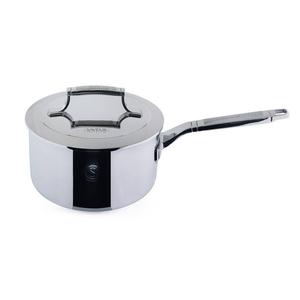 Saveur выбирает кастрюлю Voyage Tri-Ply емкостью 3 кварты с крышкой Saveur Selects, цвет Silver