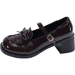 WOXXXN Туфли Мэри Джейн для женщин в темно-коричневом цвете, цвет Dark Brown