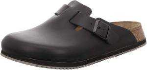 Birkenstock Boston BS 060194 schwarzer Herren-Clog-Slipper mit Schnallen, черный