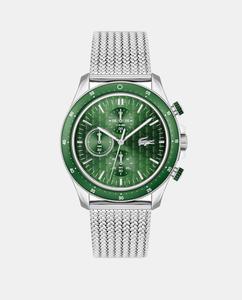 Neoheritage 2011255 Мужские часы с хронографом Steel Mesh Lacoste, серебро