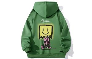 Свитшот унисекс BEENTRILL, бежево-абрикосовый на флисовой подкладке