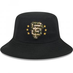 Мужская черная панама New Era San Francisco Giants 2024, посвященная Дню вооруженных сил, цвет Gnt Black