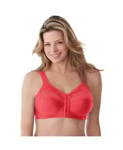 Женский бюстгальтер Easy Enhancer с застежкой спереди и косточками Comfort Choice, оранжевый