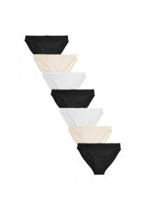 Брифы Next 7 PACK, Black White Nude/Black