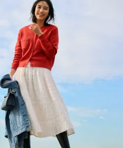 Юбка из тюля с лепестками Suite, цвет Ivory [002]