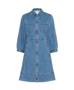 Синее джинсовое платье современного кроя Part Two, синий