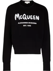 Толстовка с принтом graffiti Alexander McQueen, черный