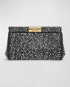 Маленький украшенный клатч Marlene Dolce&Gabbana, цвет Crystalnero