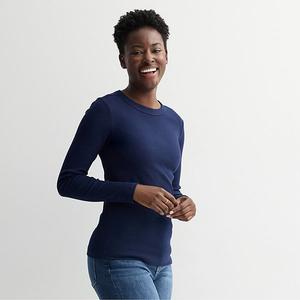 Футболка с длинным рукавом Petite Sonoma Goods For Life, Seattle Navy