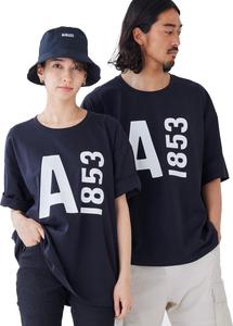 Футболка AIGLE (Aigle) Эксклюзивная футболка с большим логотипом для мужчин, продающаяся в интернет-магазине, черный