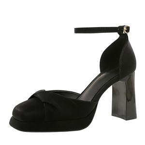 YAFEI XUANYU Женские туфли на платформе с массивным каблуком абрикосового цвета, цвет Apricot