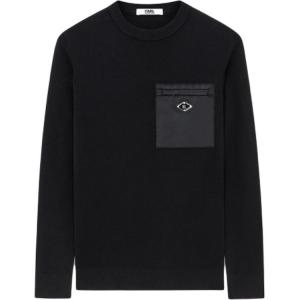KARL LAGERFELD / Karl Lagerfeld Jeans KARL LAGERFELD Вязаный свитер мужской черный