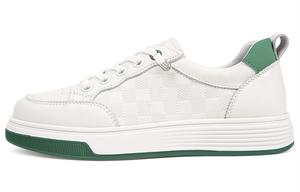 Дышащие и износостойкие низкие скейтбордские кроссовки женские BOERDIQI, бело-абрикосовые