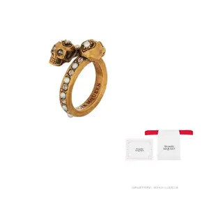 Кольцо с черепом в обмотке Alexander McQueen