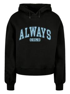 Пуловер F4NT4STIC Oversized Hoody Always Cold Collegiate Cozy Winter, черный