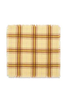 Твиловый шарф с бахромой Bompard, желтый