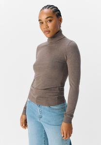 Джемпер Object OBJTHESS ROLLNECK, Morel Detail Melange/Brown