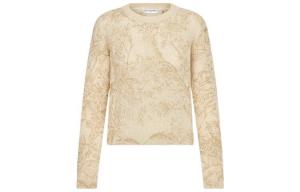 Свитер женский кашемировый Dior, золотой