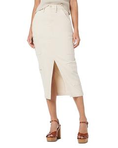 Юбка миди с разрезом по центру Hudson, коричневый/бежевый