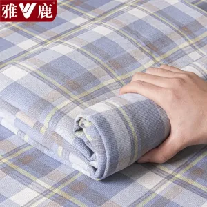 Yalu Простыня из грубого хлопка 200х230 см, 2 шт, с наволочками, цвет Jianyi Lan