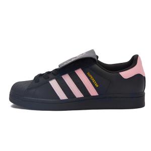 Кроссовки для скейтбординга Superstar, унисекс, низкие, черный/розовый Adidas Originals
