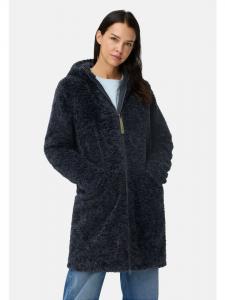 Пальто-тедди с капюшоном темно-синего цвета Camel Active