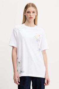 Хлопковая футболка Abercrombie & Fitch, белый