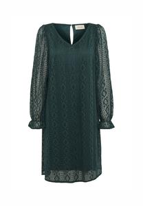 Повседневное платье V-NECK Cream, темно-зеленый