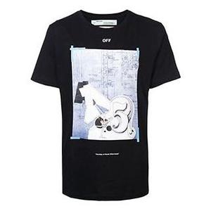 Футболка cotton short sleeve mens logo normal fit Off-White, черный