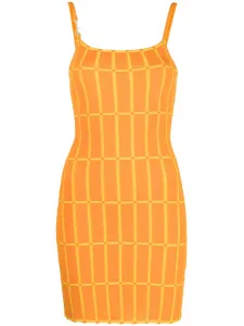 Приталенное платье Maille Malha Jacquemus, оранжевый