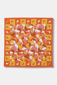 Хлопковый шарф Moschino, оранжевый