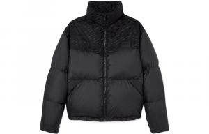 Куртка на молнии с логотипом на нашивке VERSACE, черный