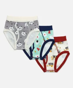 Трусы с принтом по всей поверхности (3P) Chil2, цвет Cream