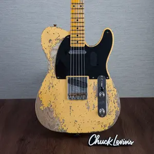 Электрогитара Fender Custom Shop '54 Telecaster Super Heavy Relic - Aged Nocaster Blonde - №R137567