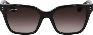 Lacoste женские L6022s прямоугольные солнцезащитные очки, Black