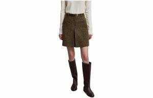 ELLE Повседневная короткая юбка женская Coffee Plaid