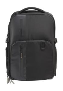 Рюкзак Biz2go, нейлон, однотонный, нагрудный ремень, внешние отделения, нагрудный ремень Samsonite, черный