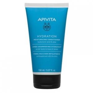 APIVITA Hydration Увлажняющий кондиционер для всех типов волос с витамином Е и гиалуроновой кислотой, 5,07 жидких унций