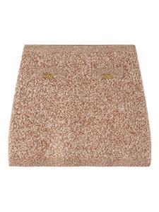 Versace трикотажная юбка мини Medusa '95, нейтральный