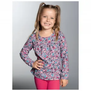 Толстовка Trigema «Рубашка TRIGEMA с длинными рукавами и милым цветочным принтом», цвет navy